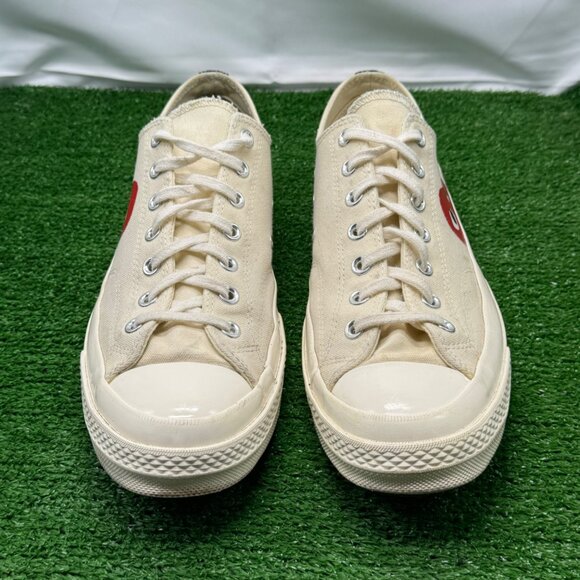 Converse Comme des Garçons Play x Chuck 70 2015 Low Milk Men's Size 12 150207C - Picture 3 of 11